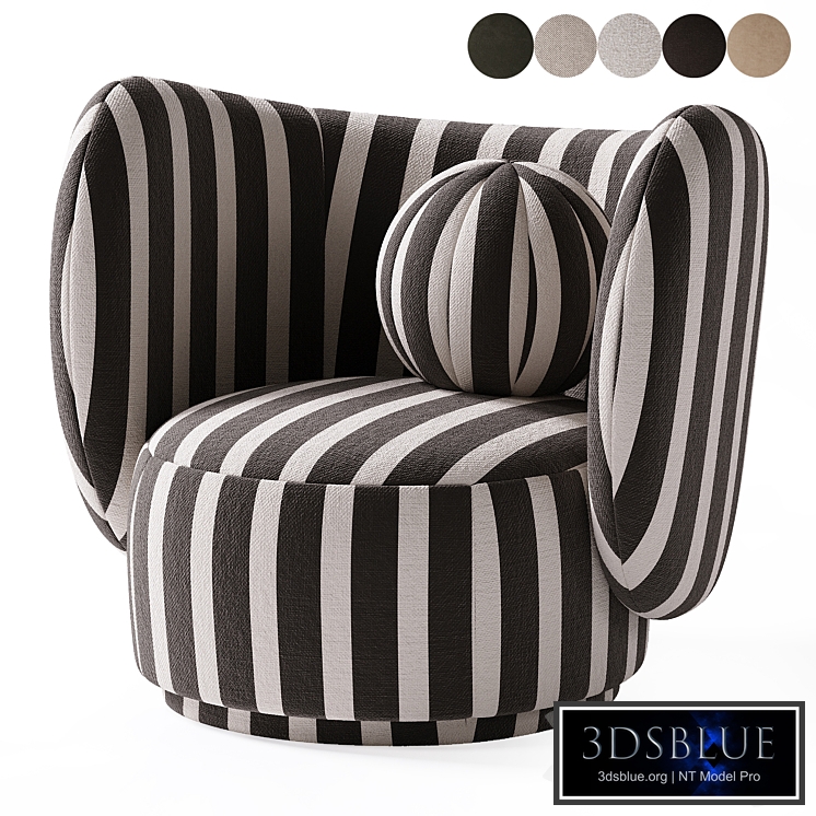 Rico Lounge Chair with Swivel Base