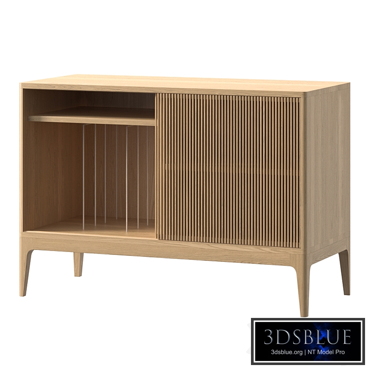 Loyd vinyl chest of drawers made of solid wood.