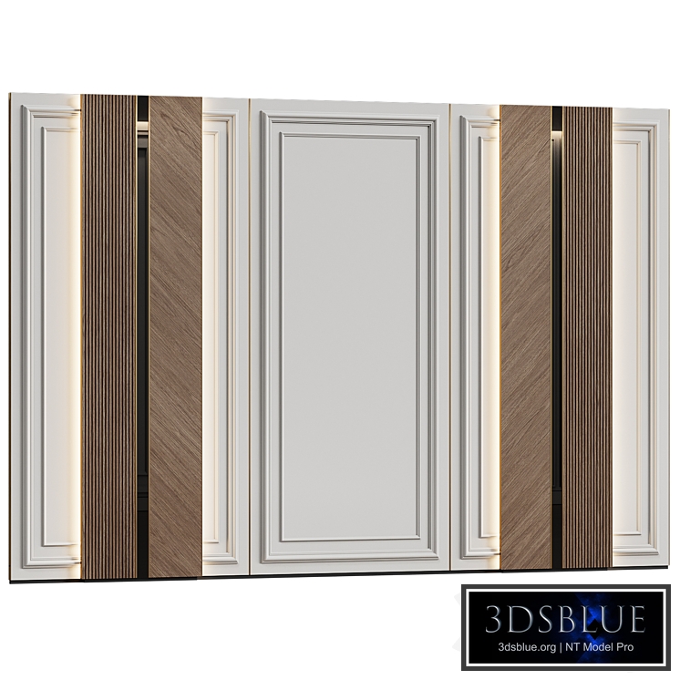 Wall panels in modern classic style 15