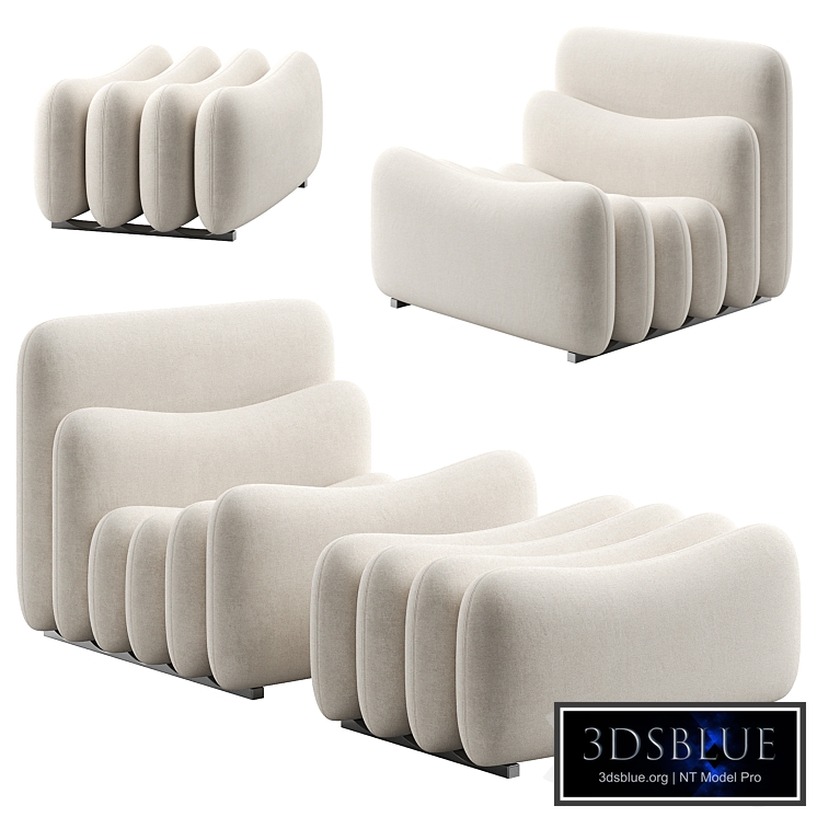 Additional System Armchair with Footstool