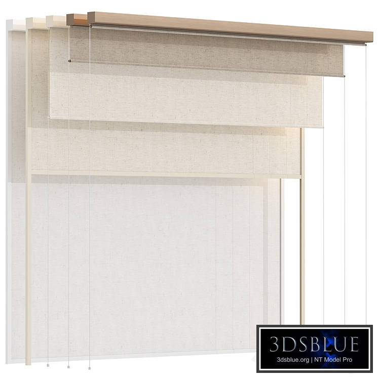 Roller Blinds Set 03