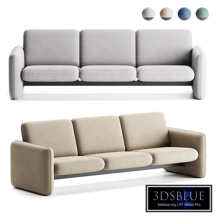 Wilkes Modular Sofa Group Sofa 3 Seater by Herman Miller