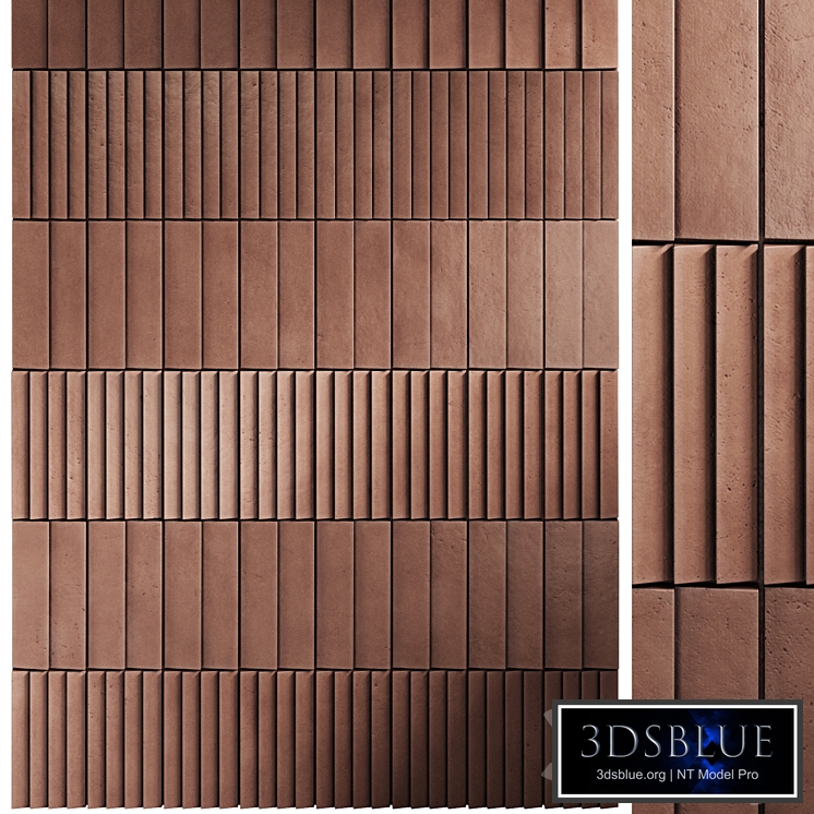 Terracotta Clay Tiles Wall Panel 1