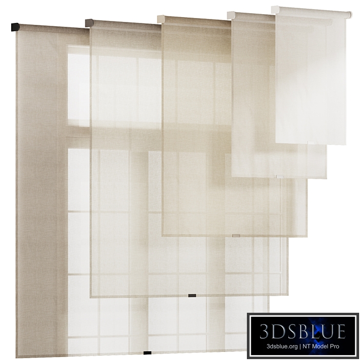 Linen Tulle Roller Blinds