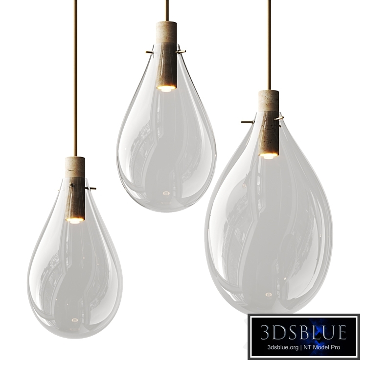 CB2 Calandra Glass Pendant Lamp