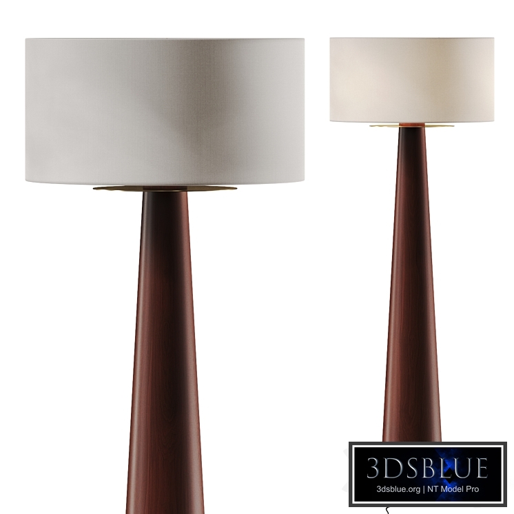 CB2 Eastside Acacia Wood Floor Lamp