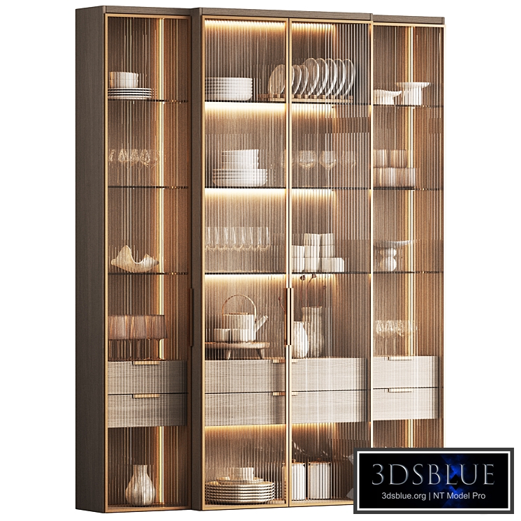 Wardrobe/display with dishes
