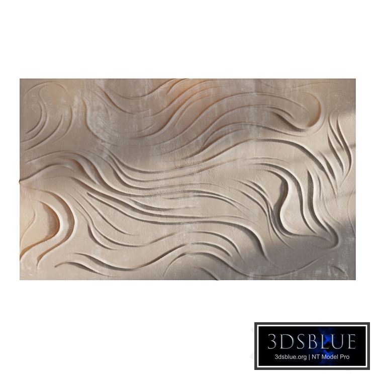 Wall panel, waves