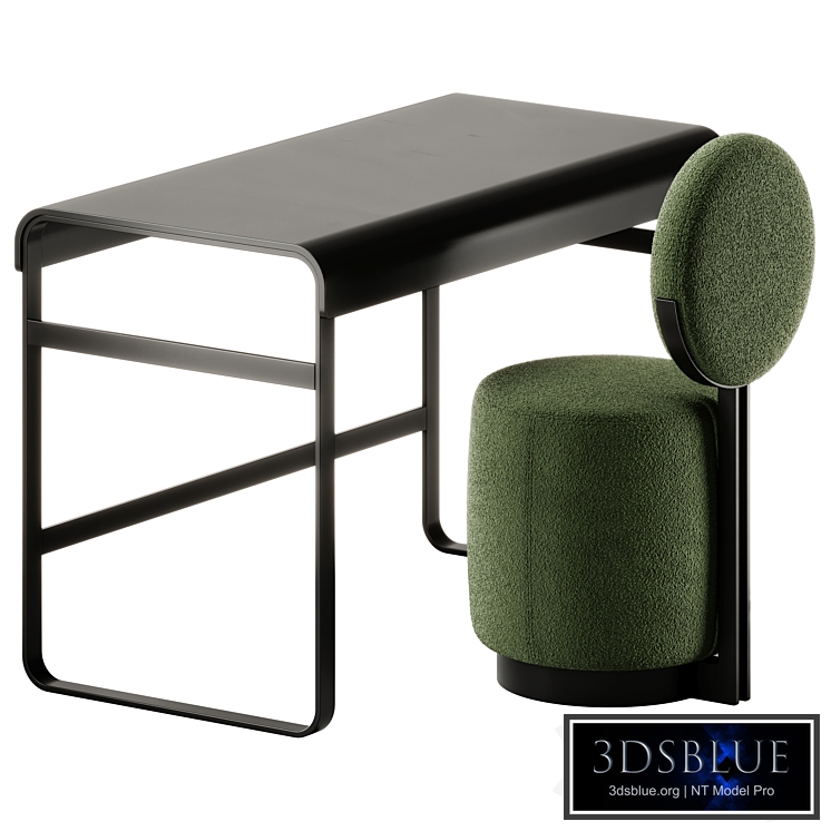 Alphabet Desk and Beauty Swivel Chair by Saba Italia