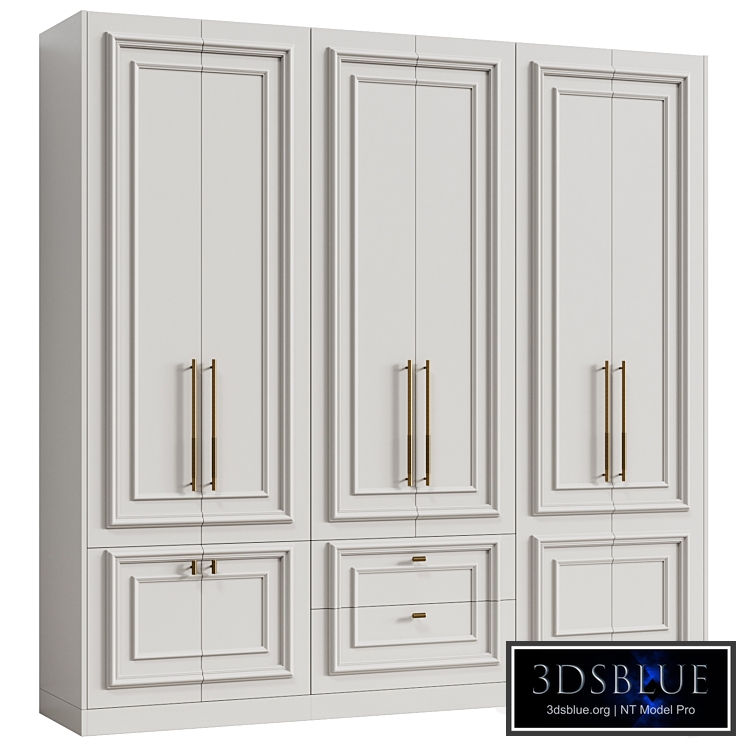 Modular wardrobe in neoclassical style 11