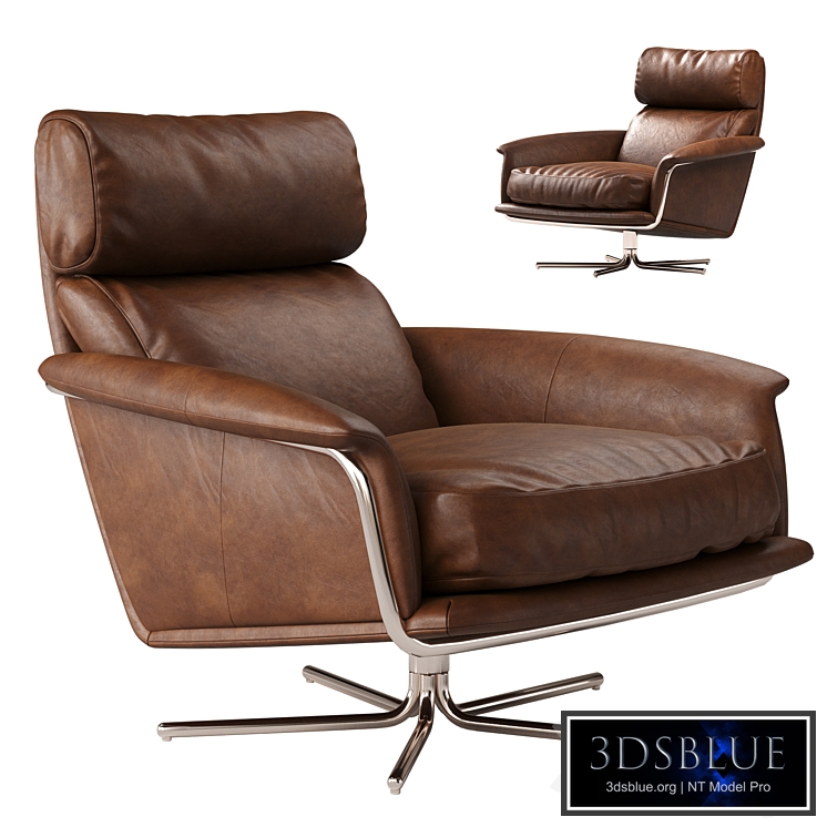 Kristoff Leather Swivel Chair