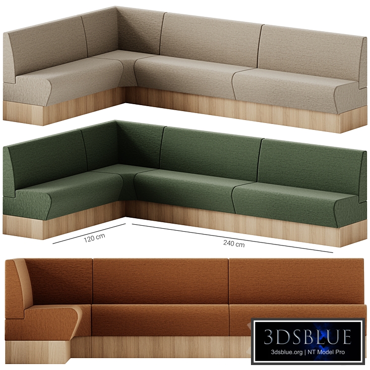 Et al Space 249 and 252 Sectional fabric sofa
