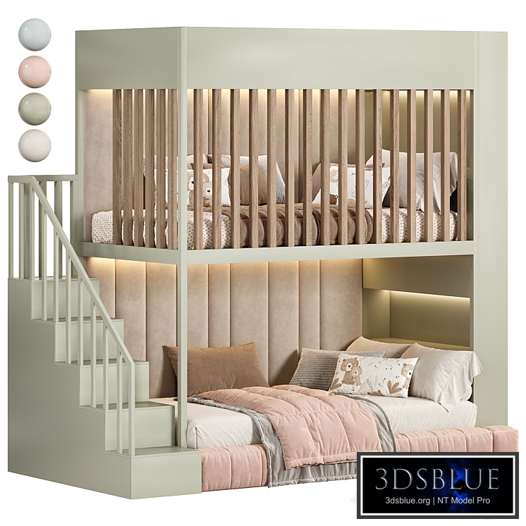 Designer two-level bed Kids room