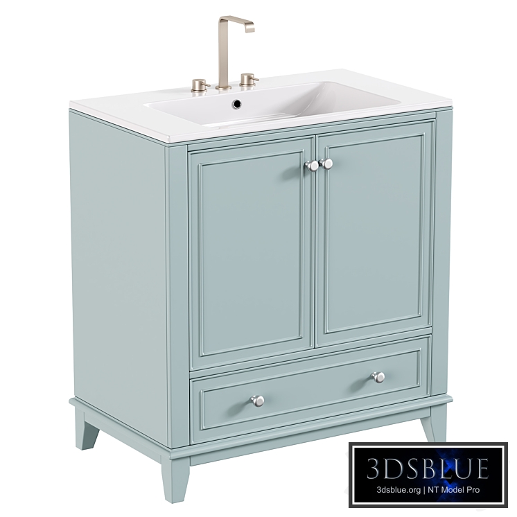 Single Bathroom Vanity with Ceramic Sink Top