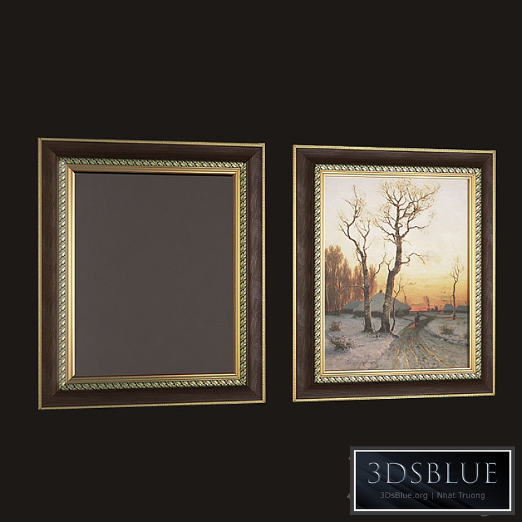 Painting + mirror, picture + mirror