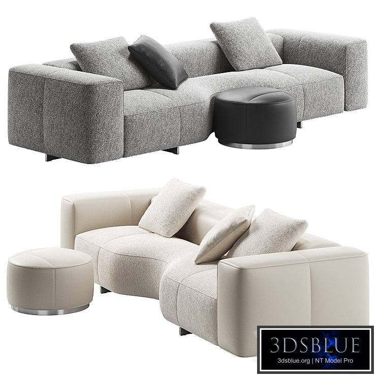 Yves Small Sofa 04 by Minotti