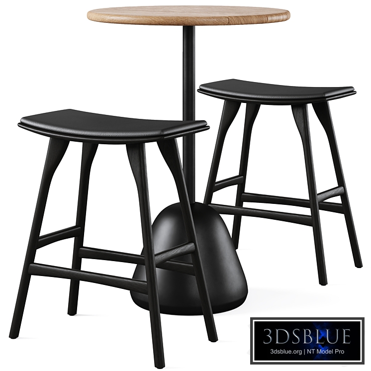 High bar table Saura and bar stool Osso