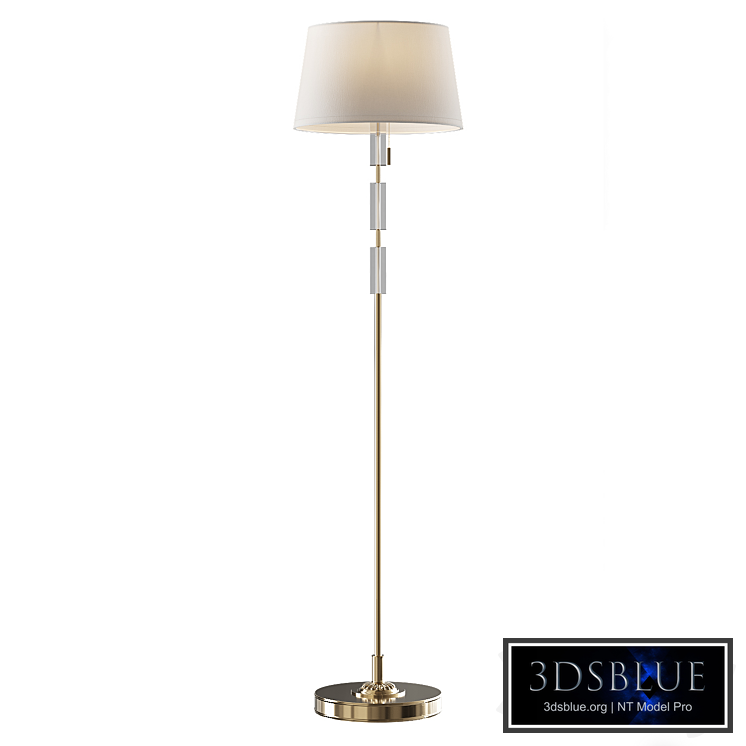 London floor lamp with white lampshade