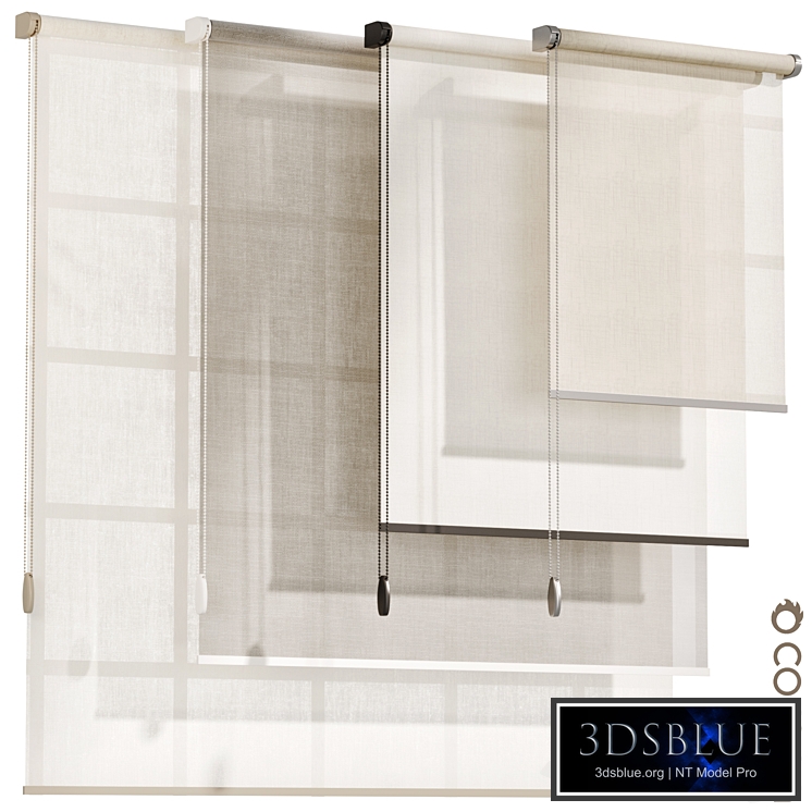 Roller blinds Curtains 04, Roller blinds