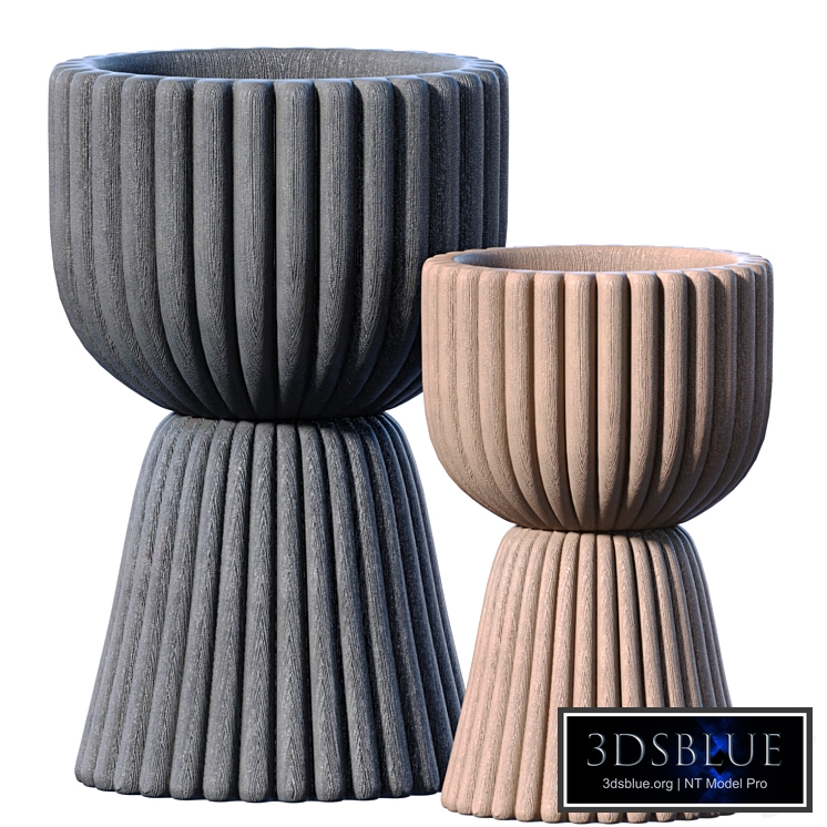 Decorative Relief fluted Garden Floor High Vase, Urn,pot,jar,planters in a modern style for home decoration.Modern Vases