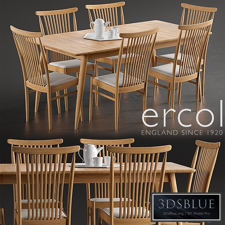 Ercol Teramo Medium Extending Dining Table, Ercol Teramo Dining Chair