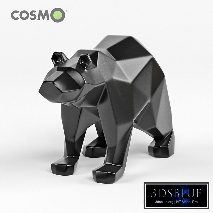 Polygon Bear Figurine