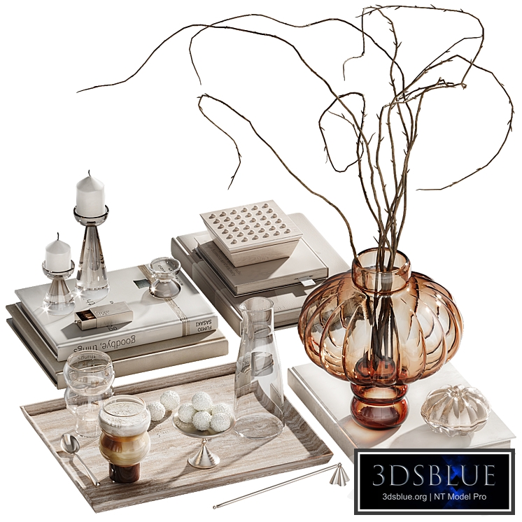 Decorative set with branches ch1