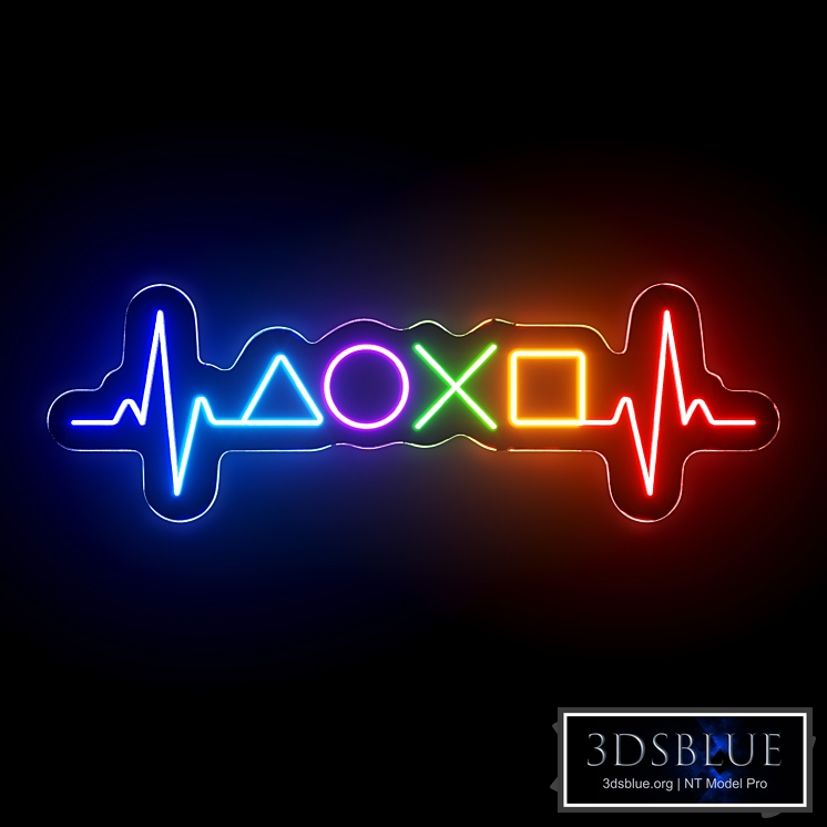 Gamer Heartbeat Neon Sign