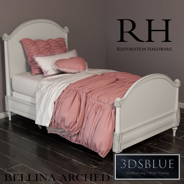 RH BELLINA ARCHED PANEL BED