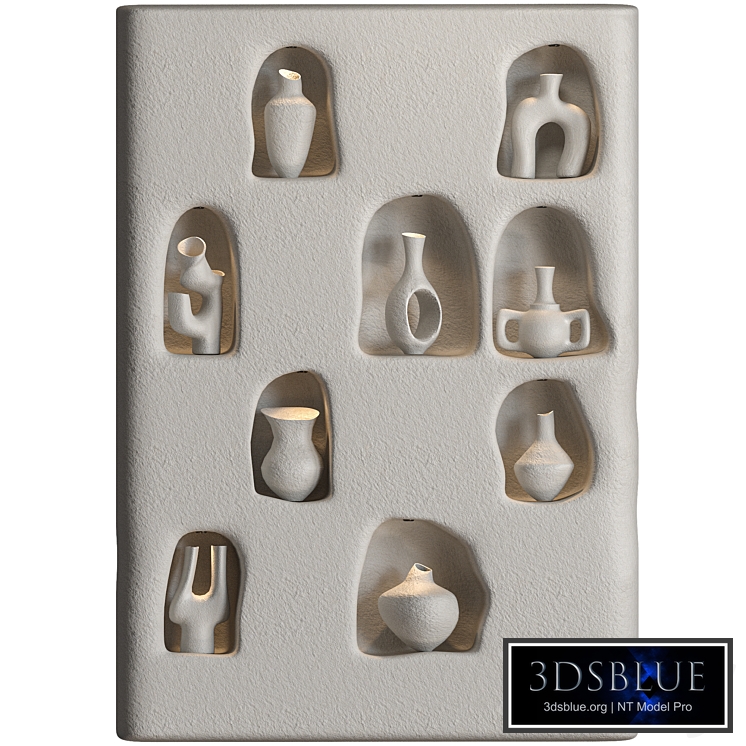 Rack with Ceramic Vases