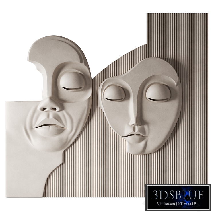 3d wall panel of the Face