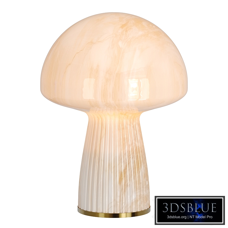 White Porcini Mushroom Table Lamp