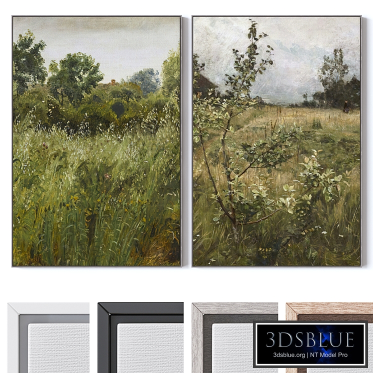 Set of large wall paintings 3201