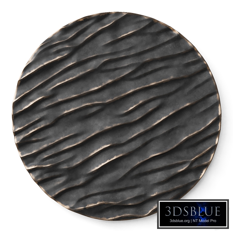 Wall art panel 04. Round wave
