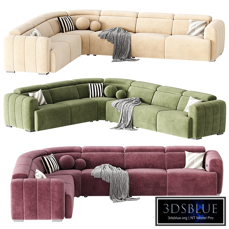 Aldo Fabric Sectional Sofa