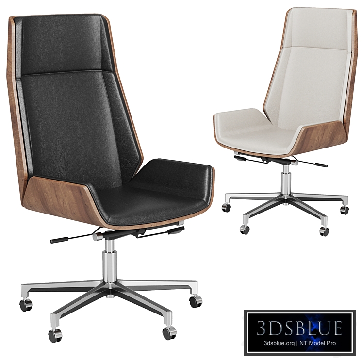 Faux leather office chair