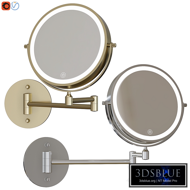 Wall-mounted cosmetic mirror 02