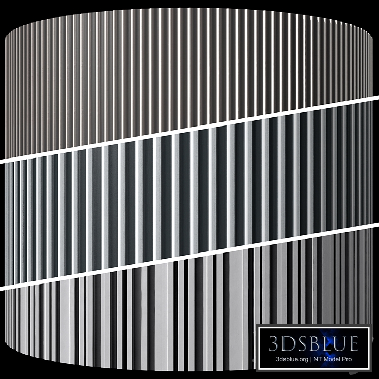 Striped ribbed decorative concrete facing plaster Reckli