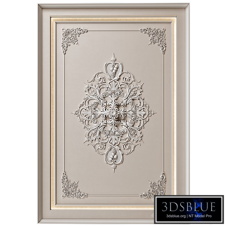 Illuminated ceiling in classic style 007