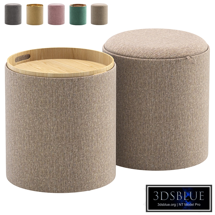 Pouf Table Hygge S by inmyroom.ru/Пуф столик Хюгге