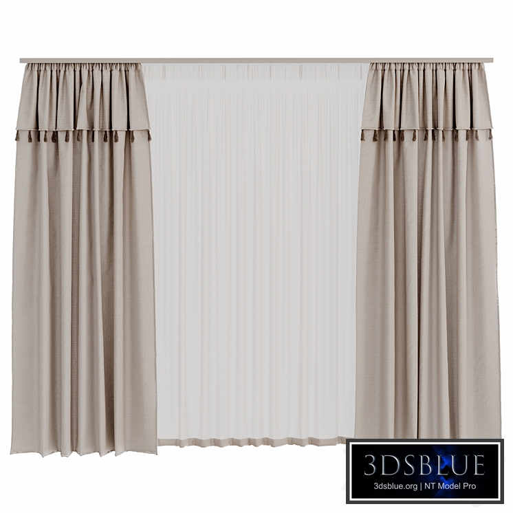 Curtains for the nursery with tassels