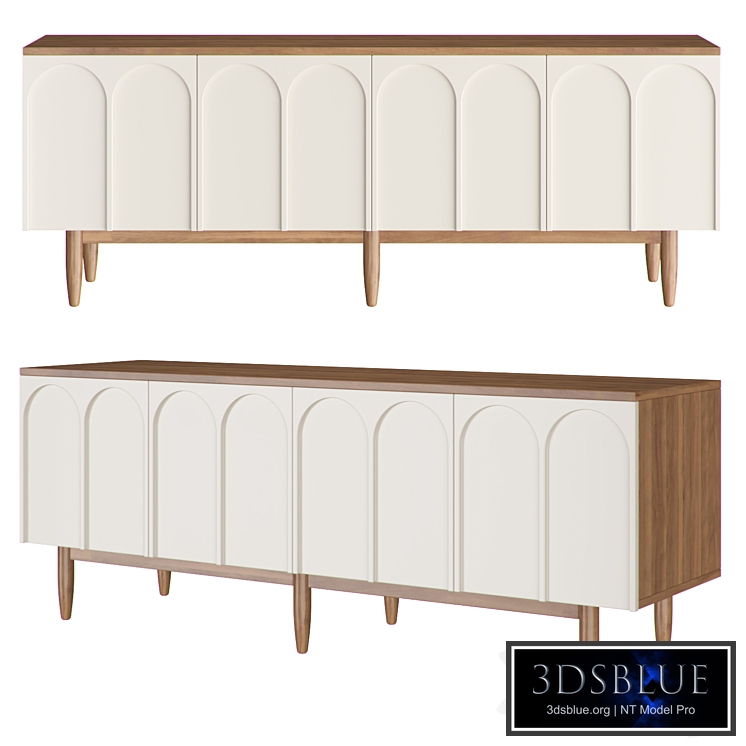 Chest of drawers with four arched doors "Arka"