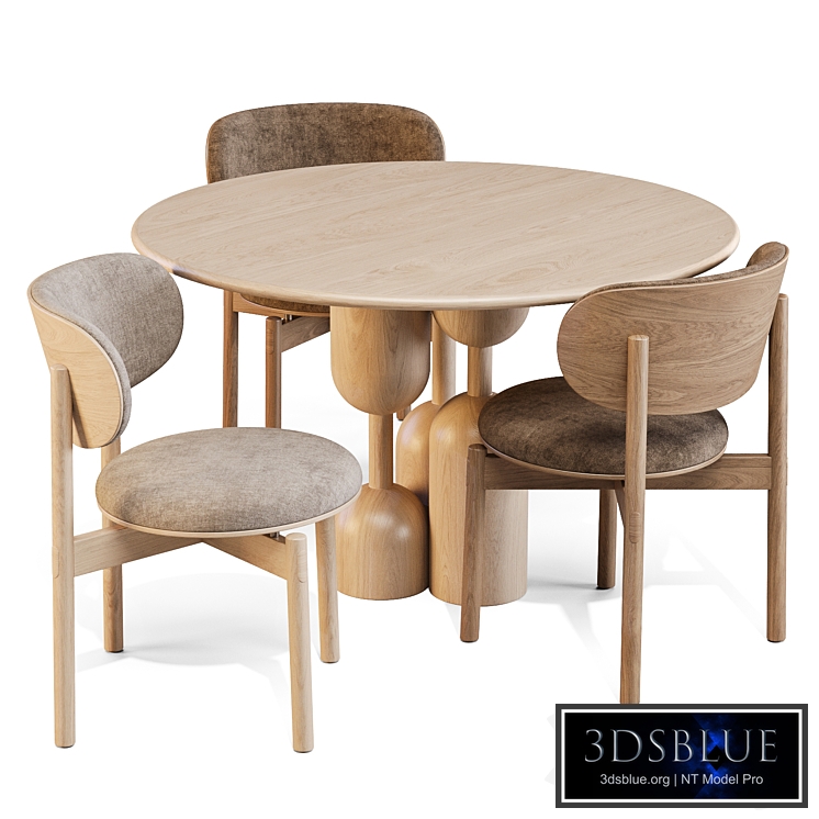 Dining Set: Artekura and Arco (Baoba Table and Re-Volve Chairs)
