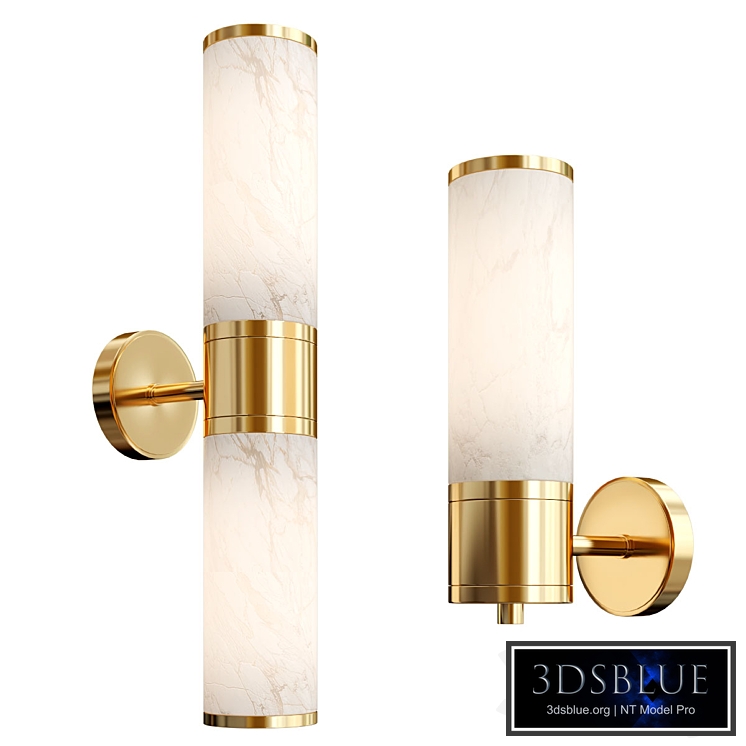 Brass Marble Wall Lamp