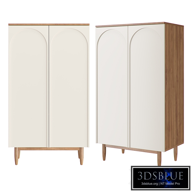 Chest of drawers with two doors "Arka"