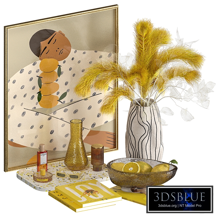 Yellow Accent Decorative Set