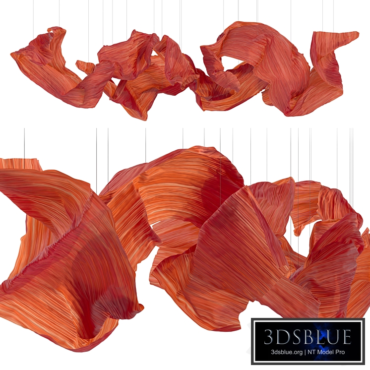 Hanging fabric installation