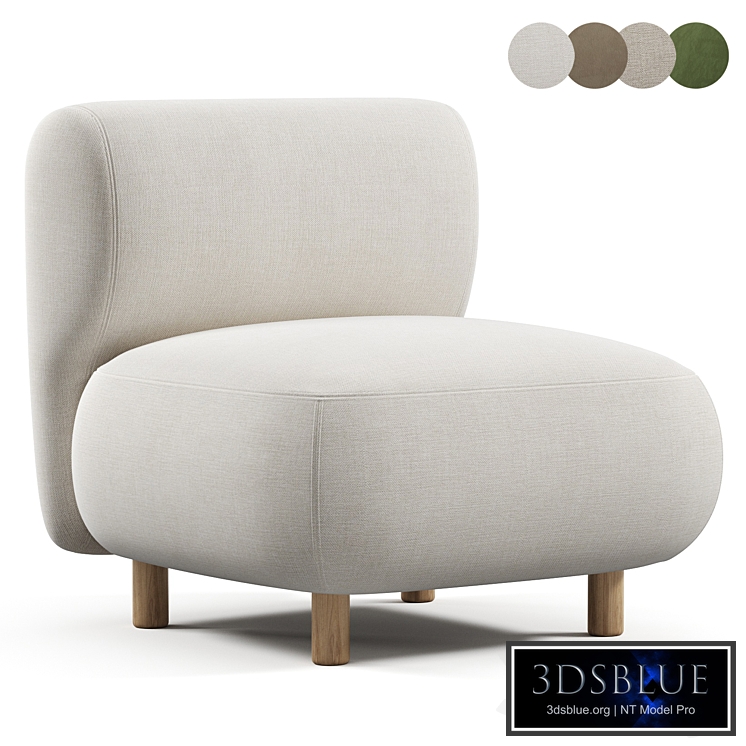 Chair Pipel Bucle White