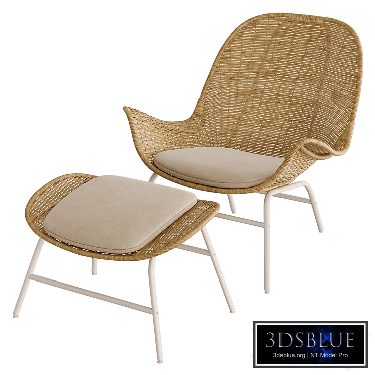 Armchair with footstool FRYKSAS by ikea FREKS