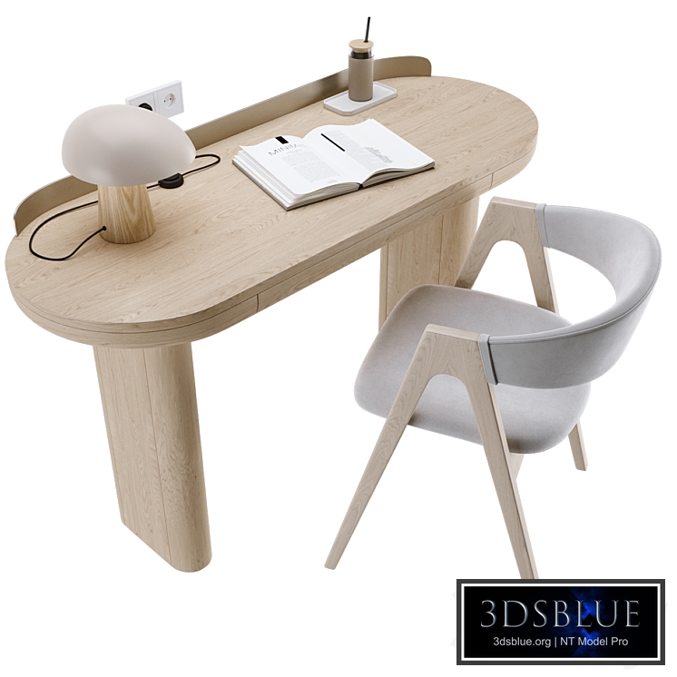 JAMBO Miniforms Workstation / Light Wood